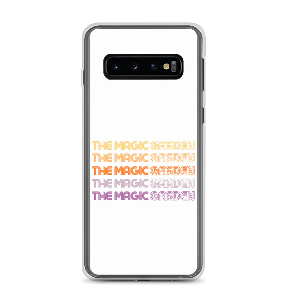 TMG 70s Yellow Rainbow Samsung Cover, White