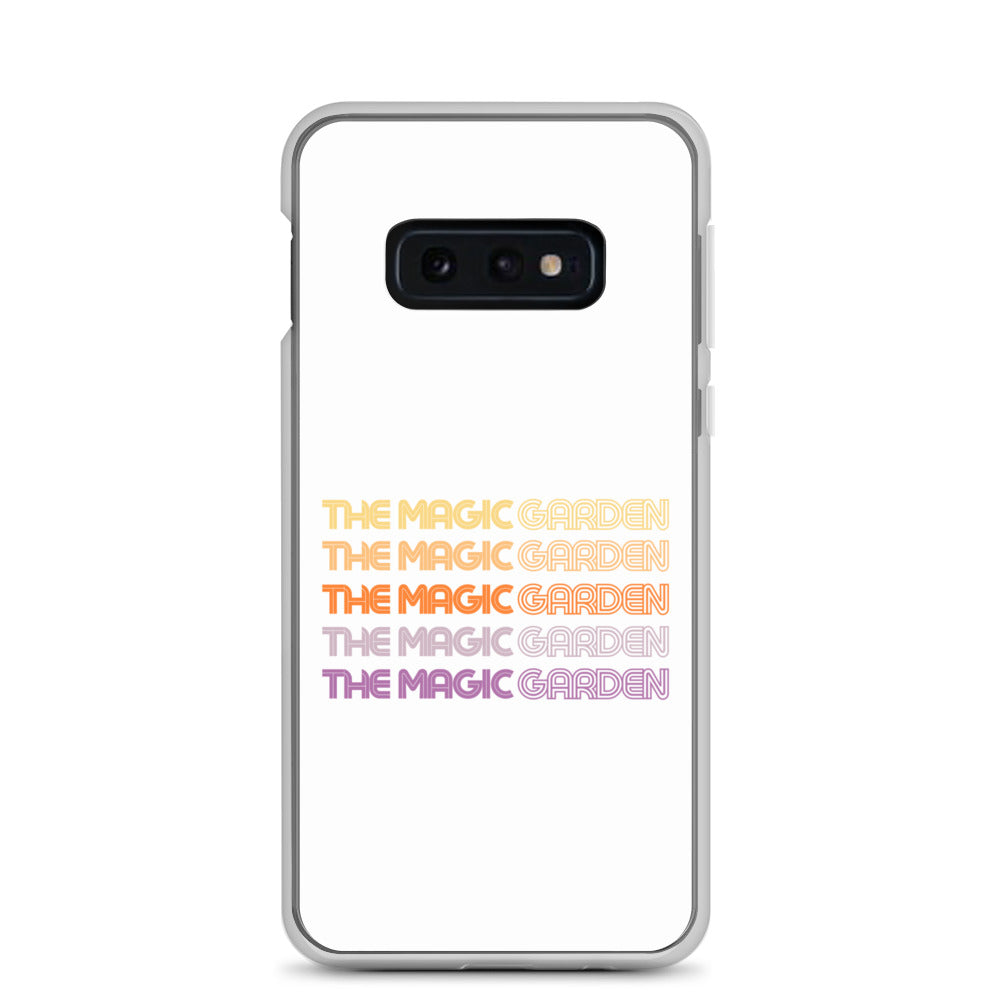 TMG 70s Yellow Rainbow Samsung Cover, White