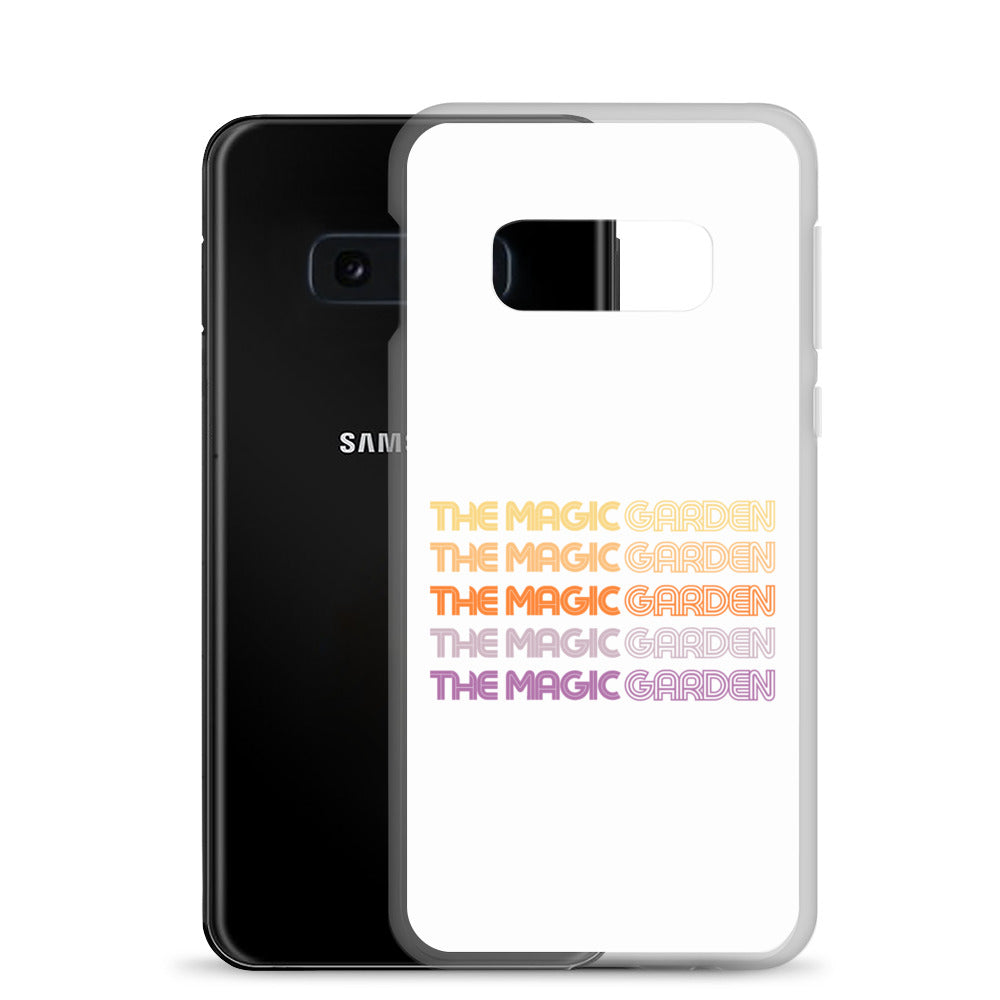 TMG 70s Yellow Rainbow Samsung Cover, White