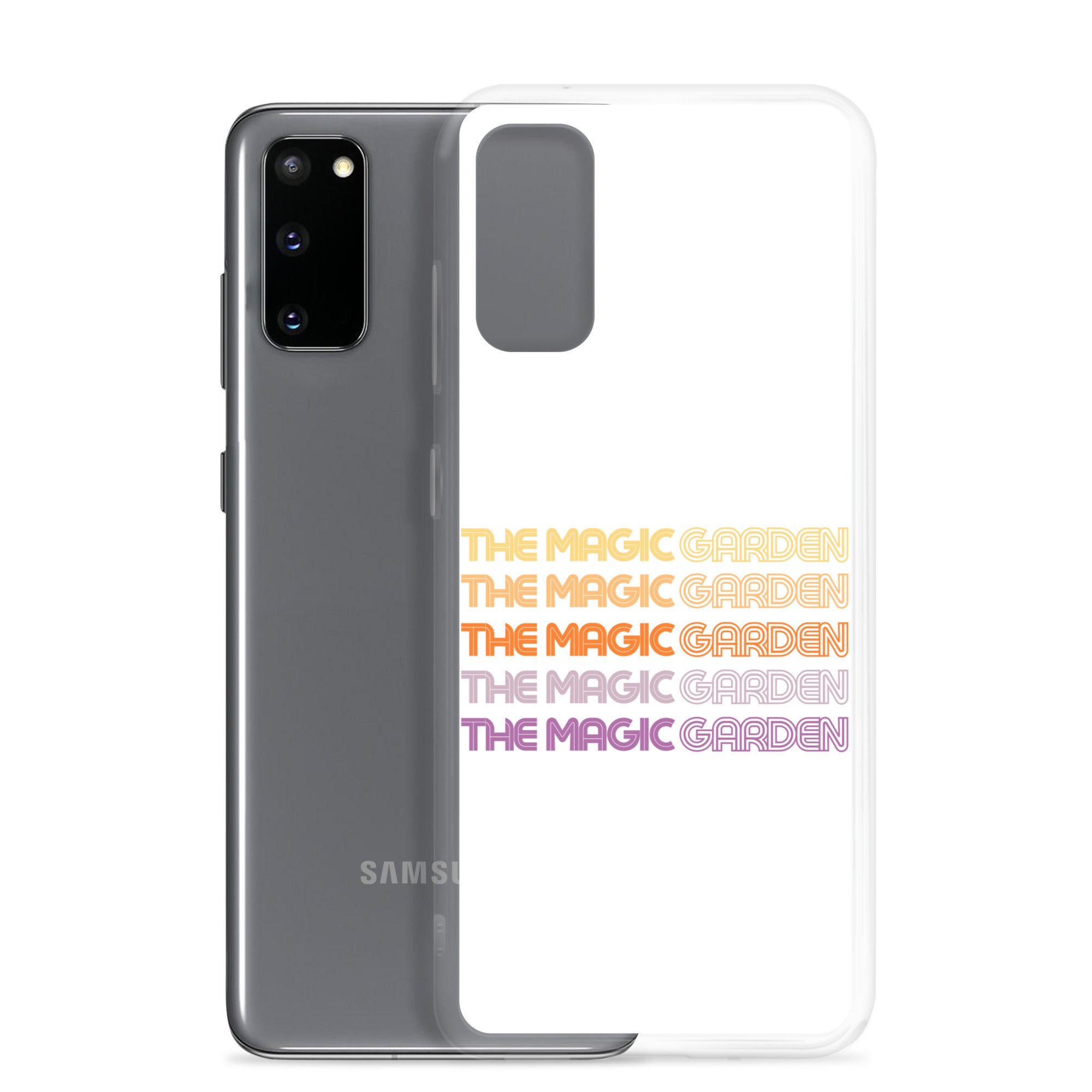 TMG 70s Yellow Rainbow Samsung Cover, White