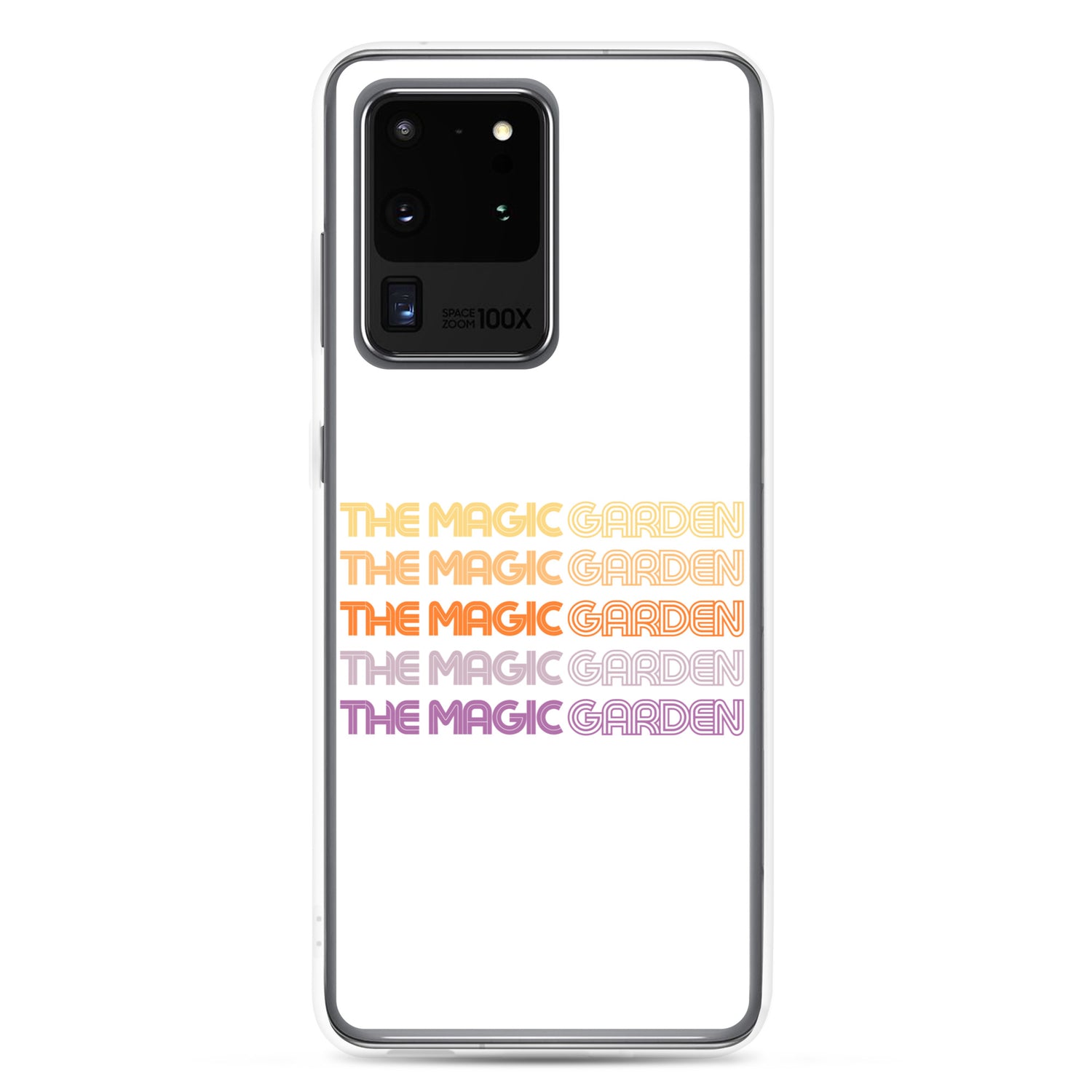 TMG 70s Yellow Rainbow Samsung Cover, White