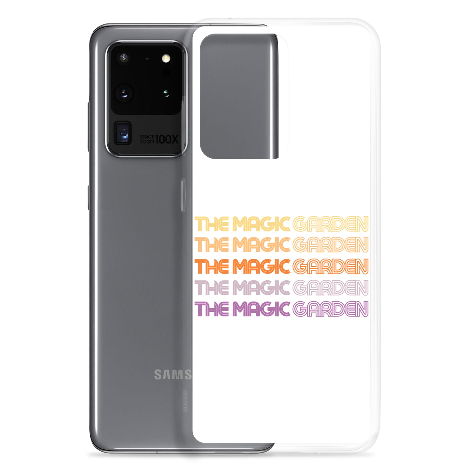 TMG 70s Yellow Rainbow Samsung Cover, White