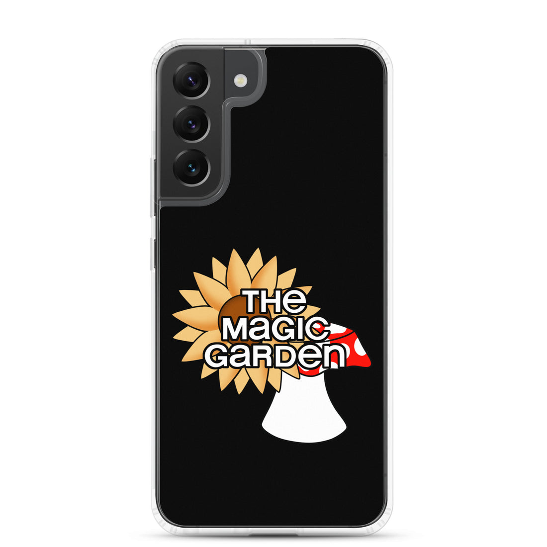 TMG Sunflower &amp; Mushroom Samsung Phone Cover, Black
