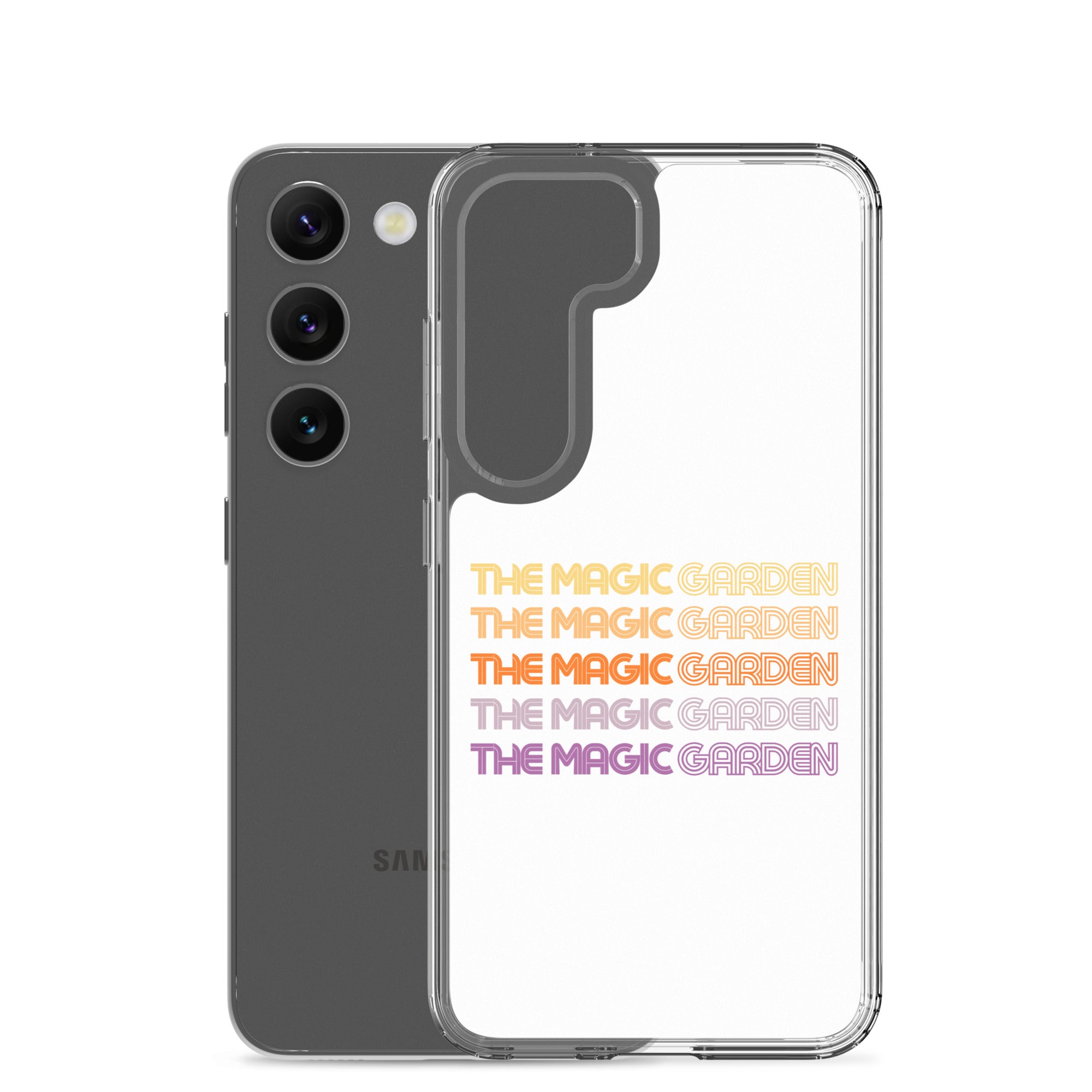 TMG 70s Yellow Rainbow Samsung Cover, White