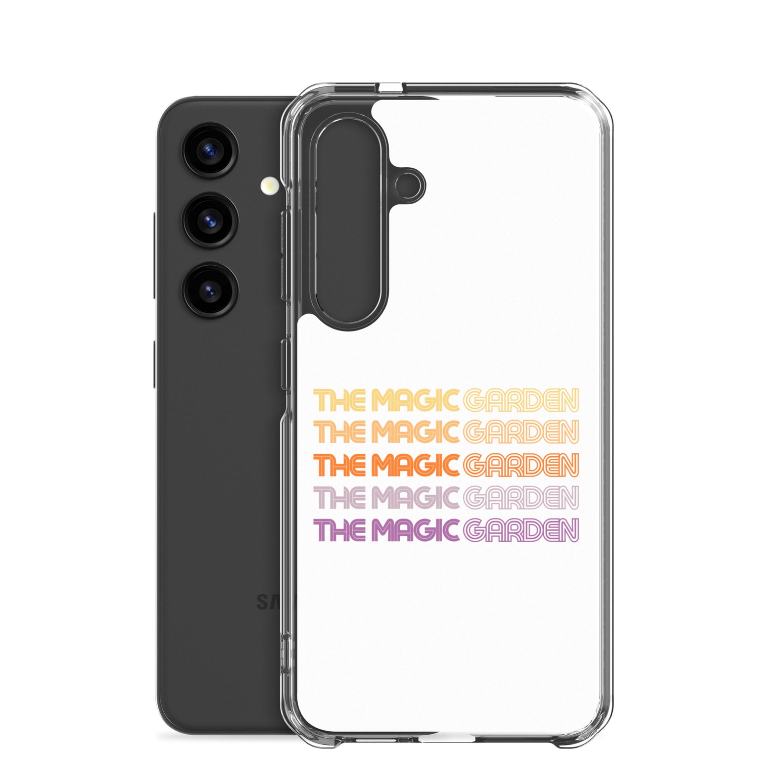 TMG 70s Yellow Rainbow Samsung Cover, White