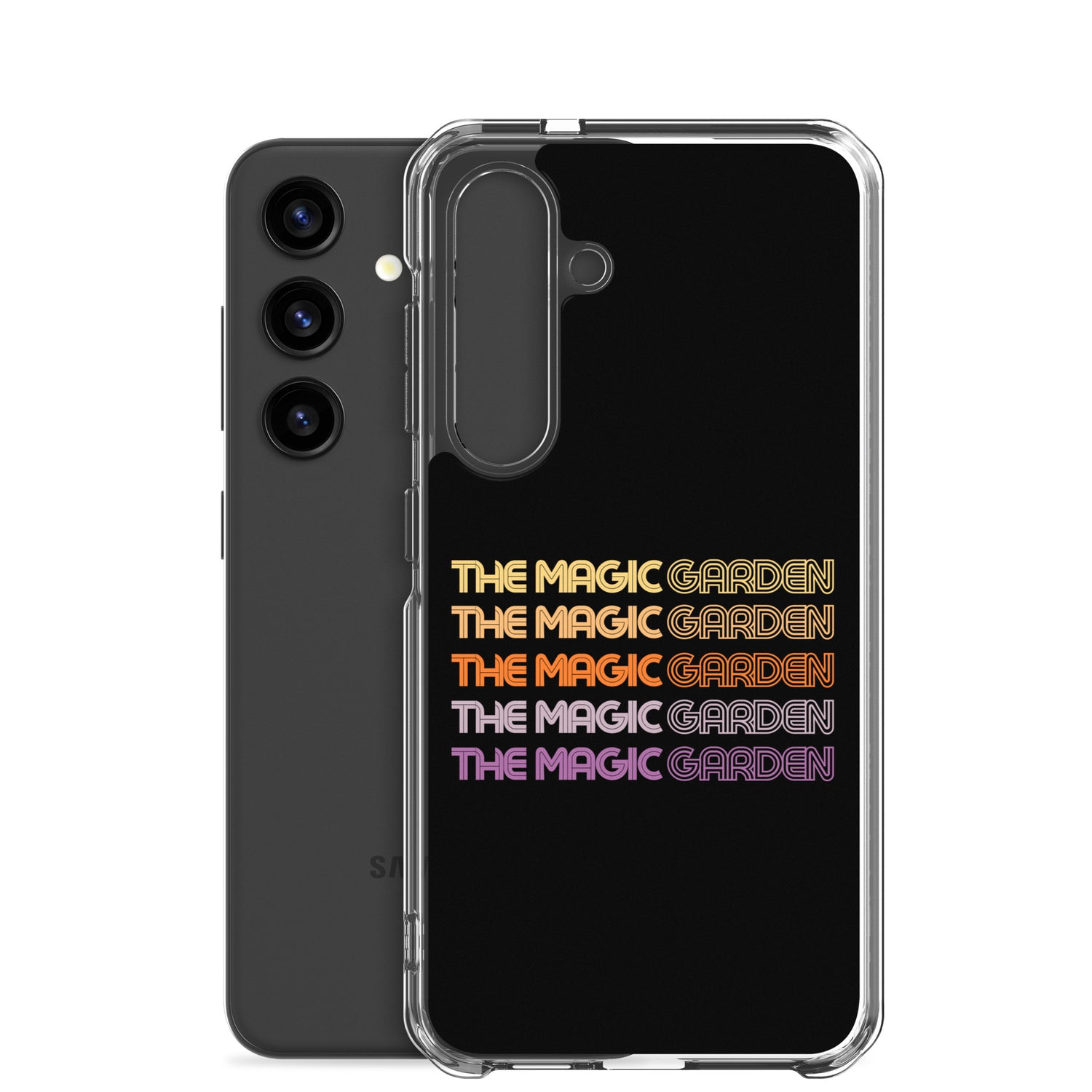 TMG 70s Yellow Rainbow Samsung Phone Cover, Black